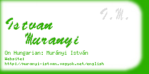 istvan muranyi business card